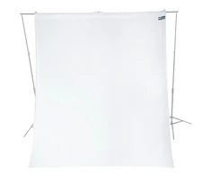 Fotografijos Fonas - Westcott Wrinkle Resistant 2.7 x 6.1m High Key Baltas