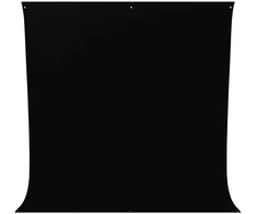 Fotografijos Fonas - Westcott Wrinkle Resistant 2.7 x 3m Poliesterio Turtingas Juodas