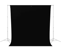 Fotografijos Fonas - Westcott Wrinkle Resistant 2.7 x 3m Poliesterio Turtingas Juodas