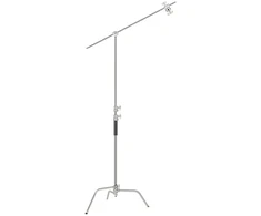Fotografijos Įranga - Neewer SC320 Nerūdijančio Plieno C Stovas Su Boom Ranka 320cm Aukštis 128cm Boom Sidabrinė