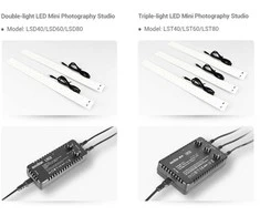 Fotografijos studija - Godox Portable Double Light LED Mini Studio (L60x60x60cm, 5800K, 10000-11000 Lumen)
