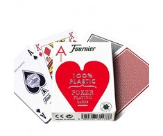 Fournier 2500 Pokerio Kortos (Raudonos)