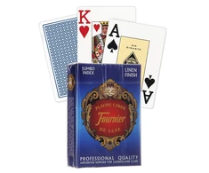 Fournier 818 Linen Finish Pokerio Kortos (Mėlyna)