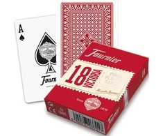 Fournier Victoria 18 Pokerio Kortos (Raudonos)