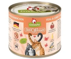 Fox4Pets Kačių Maistas - GRANATAPET DeliCATessen Veršienos ir Triušio Drėgnas Maistas 200g