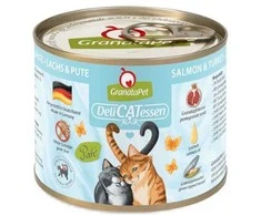 Fox4Pets Kačių Maistas - GRANATAPET DeliCATessen Lašiša ir Kalakutiena Šlapias Maistas 200g