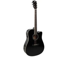 V-TONE VEAG1 CE BK - 4/4 electro-acoustic guitar, juodas