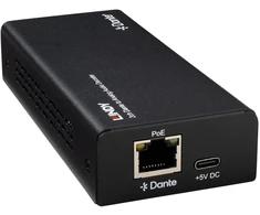 Garso Dekoderis - Lindy 2ch Dante® į Analoginį Garso Dekoderį 96kHz 24-Bit 100m (328.08ft) Juodas