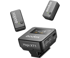 Garso įranga - Godox Magic XT1 belaidė mikrofono sistema 2 siųstuvai 200m