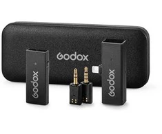 Garso įranga - Godox MoveLink Mini LT Kit 1 Wireless System, Dual Channel, 328ft Range, Juodas
