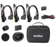 Garso įranga - Godox Skytalk Air 3S interkomo sistema 3 vartotojams 500m 20h baterija