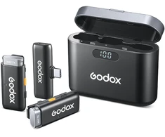 Garso įranga - Godox WES USB C bevielis mikrofono sistema 200m nuotolis