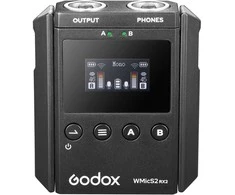 Garso įranga - Godox WMicS2 Kit 2 UHF bevielė mikrofono sistema juoda
