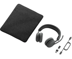 Garso Įranga - Logitech Zone Belaidės 2 ES Ausinės, ANC, Dviejų Mikrofonų, Grafito