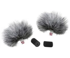 Garso įranga - Rycote pilkas lavalier vėjo gaubtas pora