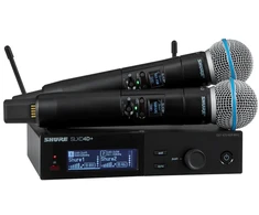 Shure SLXD24D+E/B58-G65 - dual digital wireless system with two transmitters/handheld microphones (470 - 606 MHz)