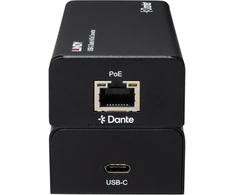 Garso Keitiklis - Lindy USB C Dante In/Out Keitiklis, 100Mbps, AES67, Juodas