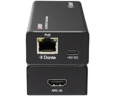 Garso Koduoklis - Lindy 2ch HDMI ARC į Dante Koduoklį, 24-bit, 100m, Juodas