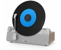 Garso Plokštelė - Blaupunkt VT100SL Automatinis Diržo Variklis Bluetooth 33/45 RPM Pilka