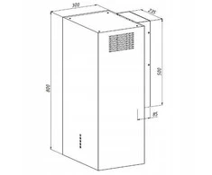 Gartraukis AKPO WK-4 CUBERA WL Juodas MAT T520 M3 hood / Juodas ALUMINIUM FILTER