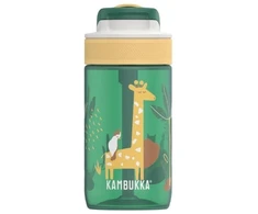 Gertuvė Vaikų Vandens Butelis - Kambukka Lagoon 400ml Užrakintas Dangtelis Su Šiaudeliu Safari Džiunglės
