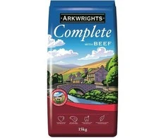 Gilpa Šunų Maistas - ARKWRIGHT Pilnas Sausas Jautienos 15kg 18% Baltymų Be Cukraus Be Sojų