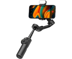 Gimbal Stabilizatorius - AOCHUAN X2 3-Ašių Su 20 cm Išplėtimo Ranka Ir RGB Apšvietimu Juodas