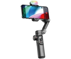 Gimbal Stabilizatorius - AOCHUAN XE 3-Ašių Stabilizavimas, 7-Spalvų RGB Apšvietimas, 8–10 Valandų Baterijos Gyvavimo Trukmė, Juoda