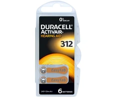 Girdėjimo aparatų baterija - Duracell Activair 312 60 vnt. 1.45V