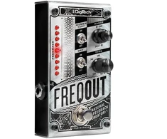 Gitaros efektų pedalas - DigiTech FreqOut, sidabrinis, 2 rankenėlės, 1/4 colio, 73 × 120 × 64 mm, 363 g, sidabrinis