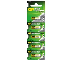 GP Battery Baterija - 27A GP 5 vnt. 12V 7.7mm x 28mm Mažos Elektronikos Juoda