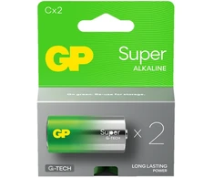 GP Battery GP Baterija Baterija - GP LR14 Super Alkaline 2Vnt Ilgalaikė Energija