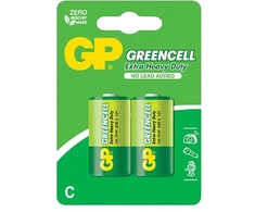 GP Battery Baterijos – GP GreenCell R14, 2 vnt.