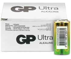 GP Battery Baterijos - GP Ultra šarminės LR03 AAA baterijos, 40 vnt.