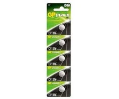 GP CR1216 baterijos 5 vnt.