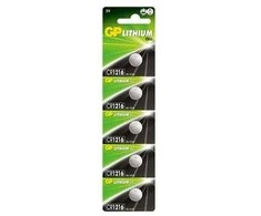 GP CR1216 baterijos 5 vnt.