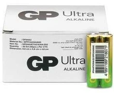 GP LR03 AAA Ultra Alkaline (G-TECH) baterijos 40 vnt.