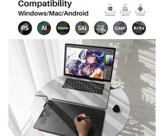 Grafikos Planšetė - HUION HS610 254x158.8mm, 8192 Spaudimo Lygiai, 12 Greitųjų Klavišų