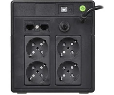 Green Cell Žalias Cell Nepertraukiamo maitinimo šaltinis (UPS) Greencell 1000VA 700W PowerProof su LCD ekranu