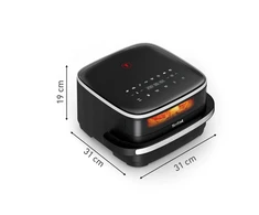 Gruzdintuvė Namų ir Virtuvės Prietaisai - Tefal Easy Fry XL FW4018E0 2200 W Karšto Oro Fryeris 1.2kg Juodas