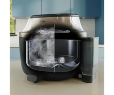 Philips NA543/00 fryer Single 7.2 L Stand-alone 2000 W Hot air fryer Juodas, Champagne
