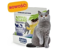 ANIMAL ISLAND kalakutienos ir tuno katei maišeliai 12 x 85 g
