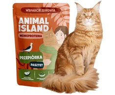 Gyvūnų Maistas - ANIMAL ISLAND Mono Quail Wet Cat Food 100g Grain-Free, Gluten-Free