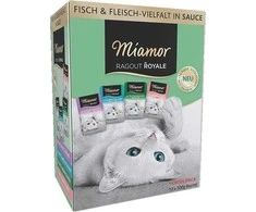 Kačių Maistas - MIAMOR Ragout Royale Suaugusiųjų Mišinys padaže 12x100g Be Grūdų