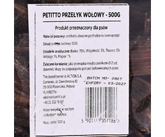 Gyvūnų maistas - PETITTO Jautienos Stemplės Kramtukas Šunims, 70% Baltymų, 500g