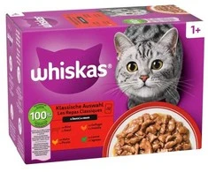 WHISKAS Saszetka sos Drób/Jag/Woł/Kur 80x85g