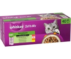 WHISKAS Adult Tasty Mix „Chef’s Choice“ 40×85 g pilnavertis šlapias maistas suaugusiems katėms padaže