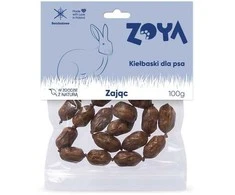 ZOYA Hare sausages – skanėstas šuniui – 100g