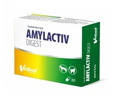 Gyvūnų papildas - VETFOOD Amylactiv Digest (30vnt, be glitimo, be sojos)