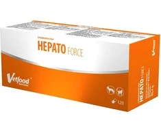 Gyvūnų papildas - Vetfood Hepato Force (120vnt, kepenų palaikymas, visoms veislėms)